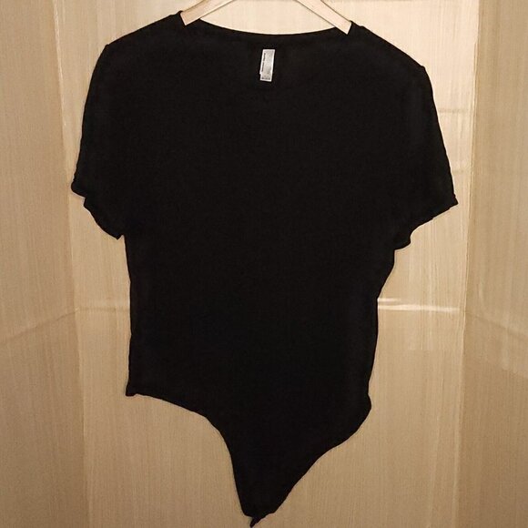 American Apparel Black Short Sleeve Bodysuit XL - Picture 1 of 6